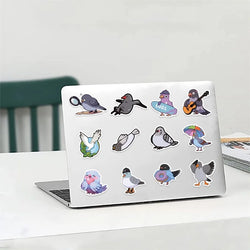 10/30/50PCS Kawaii Pigeon PVC Sticker Aesthetic Chidlren's Korean Stationery Decoration Scrapbooking School Supplies for Kids (ONLINE ORDER ONLY)