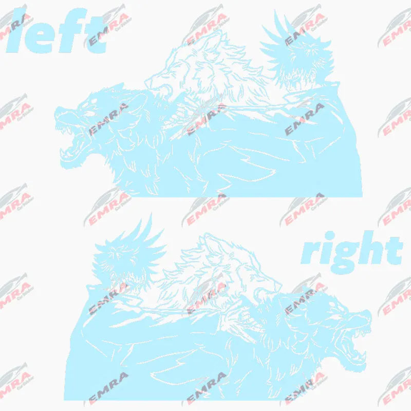 Large Anime Decal Graphic For Cars Sticker Decoration Side Hood Auto Parts Die Cutting Water Proof Vinyl Decals Accessories (ONLINE ORDER ONLY)