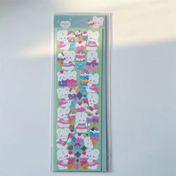 Ins Cute Bear Animals Stickers for Scrapbooking Journal Diary Album Making DIY Arts Crafts Korean Stationery Sticker (ONLINE ORDER ONLY)