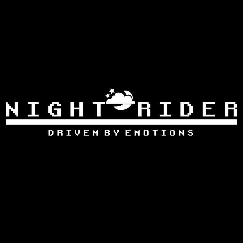 Night Rider for Car Sticker Decoration Windshield Banner JDM Stickers Sports Style External Accessories Waterproof Vinyl Decals (ONLINE ORDER ONLY)