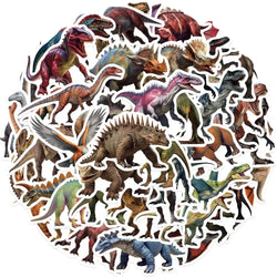 10/50Pcs Dinosaur Stickers Kids Toy Gift DIY Laptop Phone Suitcase Notebook Ancient Animal Sticker Graffiti Decals (ONLINE ORDER ONLY)