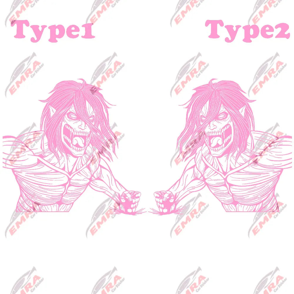 Anime Sticker Side Hood Window Decoration External Accessories Stickers For Car Competition Style Die Cutting Vinyl Decals (ONLINE ORDER ONLY)