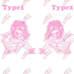 Anime Sticker Side Hood Window Decoration External Accessories Stickers For Car Competition Style Die Cutting Vinyl Decals (ONLINE ORDER ONLY)