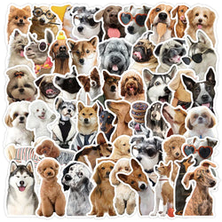 Cute Dog Stickers Pack - Cartoon Decals for Laptop, Phone, Suitcase, Diary (Online Order Only)