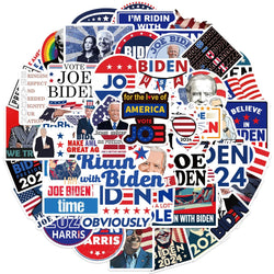 50pcs Cartoon Funny Joe Biden Harris Stickers Decals DIY Graffiti Toys For Laptop Guitar Luggage Skateboard Kids Sticker (ONLINE ORDER ONLY)