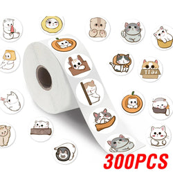100-500pcs Cartoon Animals Sealing Sticker DIY Laptop Decals Decoration Sticker Reward Gift Toys Stationery (Online Order Only)