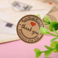 500pcs Multiple Styles Kraft Gracias Spanish Thank You Labels Stickers Handmade Scrapbooking Stationery Sticker (ONLINE ORDER ONLY)