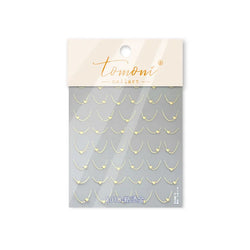 Mini Love Heart Arc Curved Line French Style Minimalist Colourful Self-adhesive Nail Art Decorations Stickers Manicure Decals (Online Order Only)