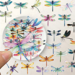 10/30/50PCS Dragonfly Stickers Cartoon Transparent Sticker Funny Insect DIY Toy Fridge Luggage Laptop Phone Guitar Bike Decals (ONLINE ORDER ONLY)