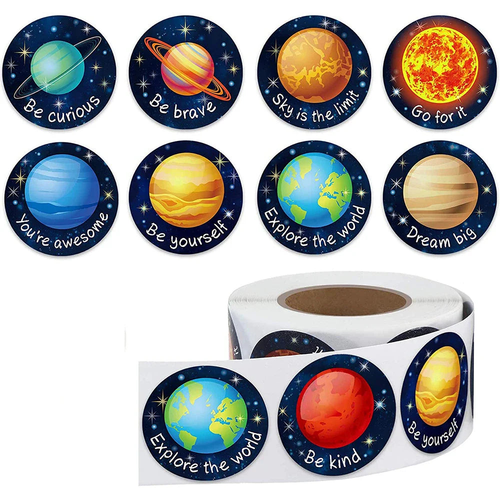 500pcs/roll Cute Cartoon Sealing Stickers Thank you Sticker Envelope Gift Decor Labels Children Stationery Stickers 1 Inch (ONLINE ORDER ONLY)