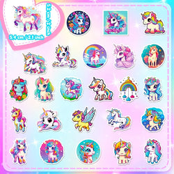 10/30/50PCS Unicorn Flight PVC Sticker Aesthetic Decoration Scrapbooking Children's Korean Stationery School Supplies for Kids (Online Order Only)