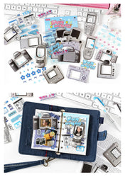 15pcs/lot American Style Retro Material Pack Paper Card Decorative Sticker for Photo Frame Planner Journal DIY Collage (ONLINE ORDER ONLY)