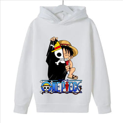 One Piece Hoodies Kids 2025 Luffy Pullover Cosplay (ONLINE ORDER ONLY)