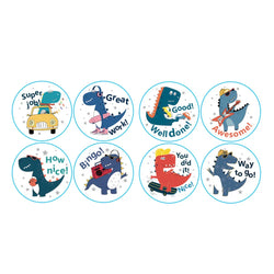 100-500pcs Dinosaur Animals Cartoon Stickers For Kids Classic Toys Sticker Reward Sticker Gift Decoration Label Stationery (ONLINE ORDER ONLY)