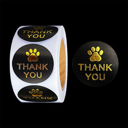 500 Pcs Round Black Thank You Bond Party Adhesive Diy Seal Stickers Decorative Album Diary Cartoon Label Decor (ONLINE ORDER ONLY)