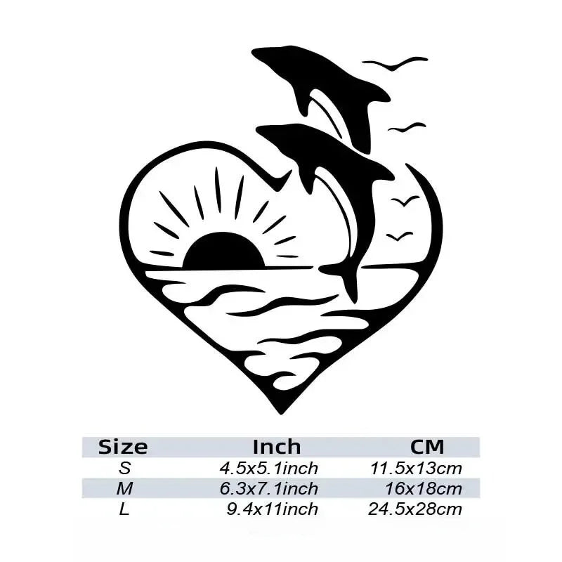CUTE Dolphin Stickers Make Your Car Look Fun and Lovable,for  Cars, Trucks, Walls, Laptops, Windows, Motorcycles, Bumpers (ONLINE ORDER ONLY)