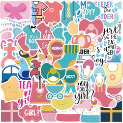 52PCS Ins Style Baby Stickers Cute For Gift DIY Kids Notebook Luggage Motorcycle Laptop Refrigerator Decals Graffiti sticker (Online Order Only)