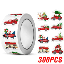 100-500pcs New Christmas Stickers Children Stickers Cute Cartoon Packaging Stickers Photocard Decor Lables for Kid Stationery (ONLINE ORDER ONLY)