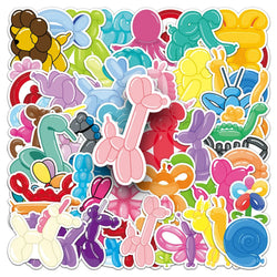 50Pcs Cartoon Waterproof Vinyl Stickers for Skateboard Snowboard (Online Order Only)