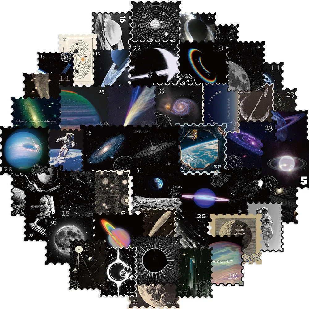 Mysterious Universe Planet Stickers 10/30/50pcs for Motorcycle Laptop Phone Suitcase Bike Decals (Online Order Only)