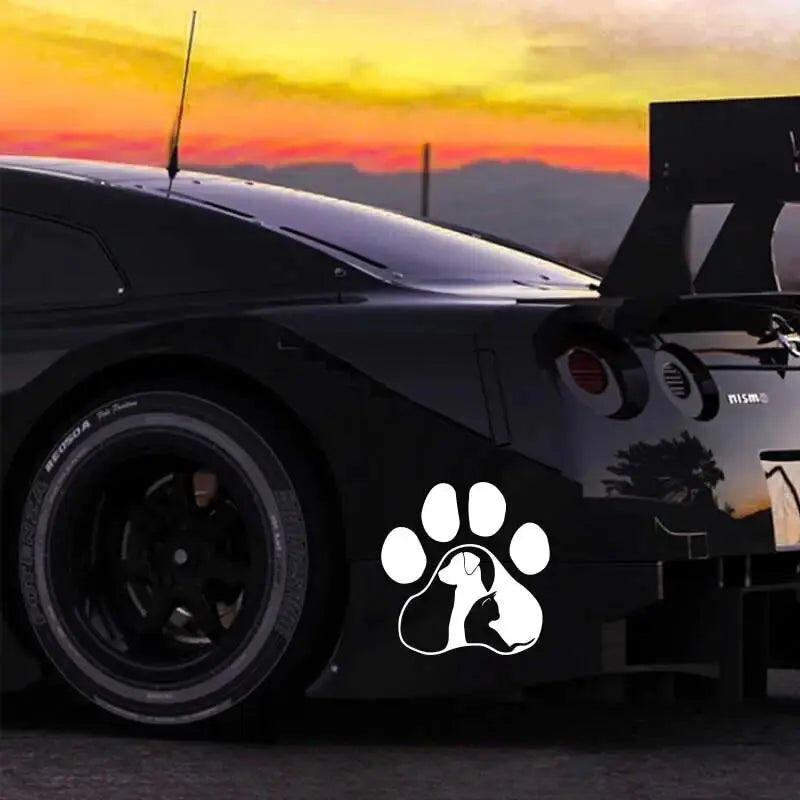Dog and Cat，Show Your Love for Animals with These Adorable Car Stickers!For Cars, Trucks, Walls, Laptops, Windows, Motorcycles. (ONLINE ORDER ONLY)