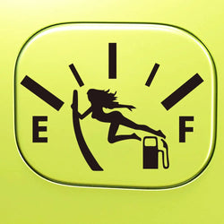 Swordswoman Empty Full Gas Gauge Sticker for Car Fuel Tank Cap Door Decoration Automotive Supplies Outdoor Stickers Vinyl Decals (ONLINE ORDER ONLY)