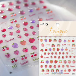 Carambola Grape Honey Peach Cherry Pineapple Pineapple Orange Apple Lemon Bromeliad Fruit Jelly Nail Art Sticker Manicure Decals (ONLINE ORDER ONLY)