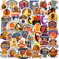 Basketball Graffiti Stickers 10/25/50pcs for Skateboard, Car, Helmet, Suitcase, Water Bottle, Phone, Laptop, Guitar (Online Order Only)