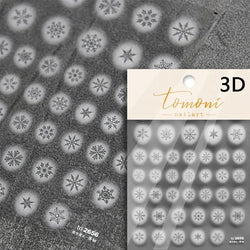 Bronzing Jelly Laser Snowflake Christmas Hot 5D Soft Embossed Relief Self Adhesive Nail Art Decoration Sticker 3D Manicure Decal (ONLINE ORDER ONLY)