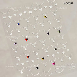 French Lines Gemstone Necklace Gilding Light Luxury Pearl Self Adhesive Nail Art Decorations Stickers Manicure Decals Wholesale (ONLINE ORDER ONLY)