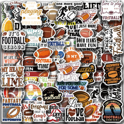 50pcs Football Art Stickers Decals For Mobile Phone Case Luggage Skateboard DIY Decorative Waterproof Sticker (ONLINE ORDER ONLY)