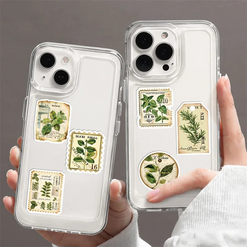 10/30/50PCS Green Plants PVC Sticker Aesthetic Decoration Scrapbooking Korean Stationery Hand Accounting Supplies for Kids (ONLINE ORDER ONLY)