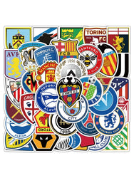 50 football club benchmarking stickers, personalized and creative handbill stickers, mobile phone and skateboard decorations (Online Order Only)