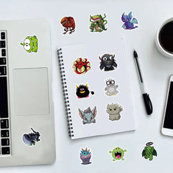 10/30/50PCS Cartoon Monster Stickers Toys DIY Scrapbook Suitcase Phone Laptop Bike Skateboard PVC Waterproof Funny Cute Decals (Online Order Only)