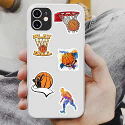 Basketball Theme Lovers Stickers DIY Toy Gift  Decorative Graffiti Decal for Phone Laptop Bottles Scrapbook Kids Waterproof (ONLINE ORDER ONLY)