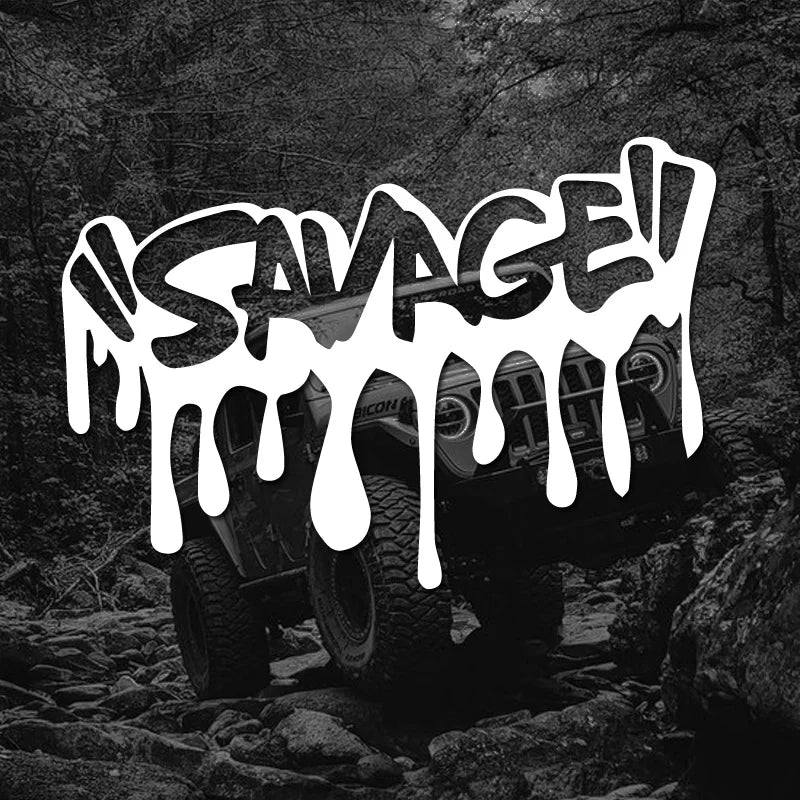 "SAVAGE"Sticker,Car Stickers, Vinyl Decals - For Cars, Trucks, Walls, Laptops, Windows, Motorcycles, Bumpers Or Crafts (ONLINE ORDER ONLY)