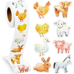 500Pcs Alien Marine Animal Stickers 2.5cm/1inch Roll - Gift Box, Label, Stationery Decoration (Online Order Only)