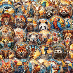 Transparent Cartoon Animal Stickers PVC Waterproof Skateboard Notebook Decoration 10/30/50PCS (ONLINE ORDER ONLY)