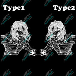 Anime Sticker Side Hood Window Decoration External Accessories Stickers For Car Competition Style Die Cutting Vinyl Decals (ONLINE ORDER ONLY)