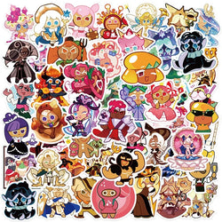 50pcs Cookie Run Kingdom Stickers for Luggage, Car, Water Cup, Phone, Laptop, Refrigerator (Online Order Only)