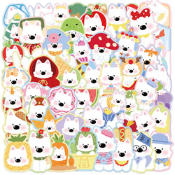 West Highland White Terrier Cartoon Dog Stickers - Cute Kawaii Decals for Fridge, Luggage, Laptop (ONLINE ORDER ONLY)