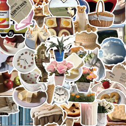 Kawaii Cartoon Stickers Pack - Cute DIY Decals for Laptop, Notebook, Guitar, Suitcase (Online Order Only)