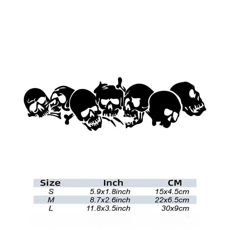 Skull Skeleton Car Sticker Fashion Waterproof Vinyl Decal Car Styling Decoration Accessories (ONLINE ORDER ONLY)