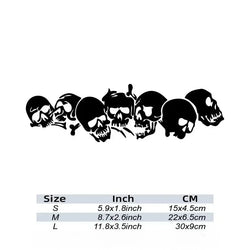 Skull Skeleton Car Sticker Fashion Waterproof Vinyl Decal Car Styling Decoration Accessories (ONLINE ORDER ONLY)