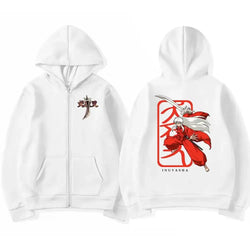 Inuyasha Graphic Zipper Hoodie Unisex Manga Jacket (ONLINE ORDER ONLY)