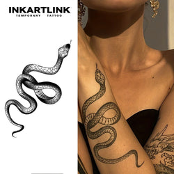 Snake temporary tattoo sticker, waterproof magic tattoo, lasts to 15 days fake tattoo, semi permanent tattoo (ONLINE ORDER ONLY)