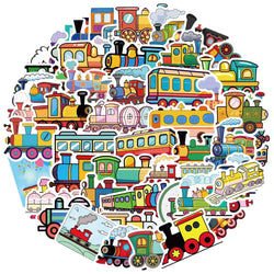Cartoon Train Graffiti Stickers for Suitcase, Skateboard, Laptop, Luggage, Phone, Car - 10/30/50pcs (ONLINE ORDER ONLY)