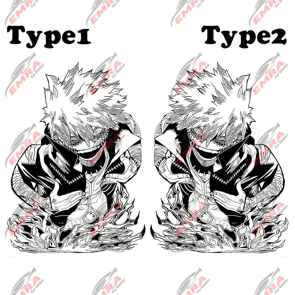 1PCS Large Anime Sticker For Car Hoor Hood External Accessories Die Cutting Waterproof Suntan Prevention Vinyl Decals (ONLINE ORDER ONLY)