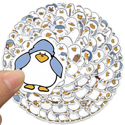 100pcs Funny Cute Cartoon Animals Duck Stickers Pack For Luggage Laptop Guitar Skateboard Waterproof Graffiti Car Decals (ONLINE ORDER ONLY)