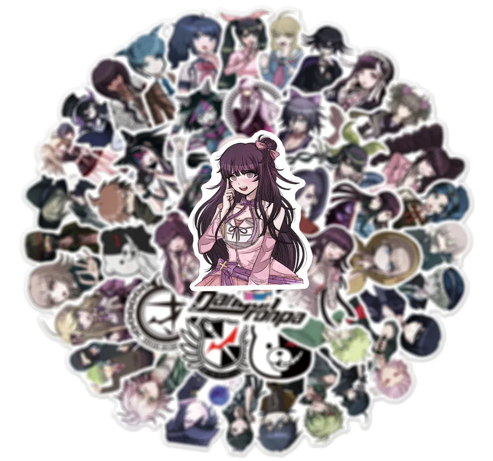 10/30/50PCS  INS Style Animation Danganronpa Personalized Graffiti Waterproof Sticker Refrigerator Luggage Water Cup Skateboard (Online Order Only)